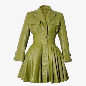 Hanifa Ivy Flair Dress - Green - Large